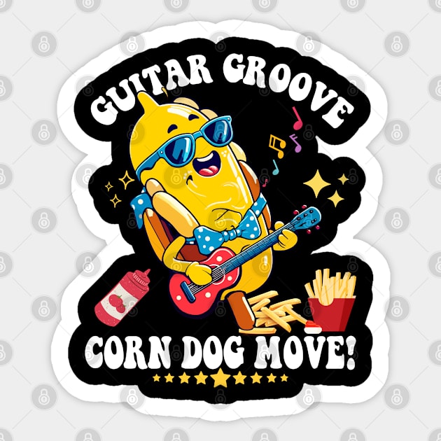 Corn Dog Sticker by JessArty